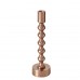 Метален свещник 27см Klisko Rosegold